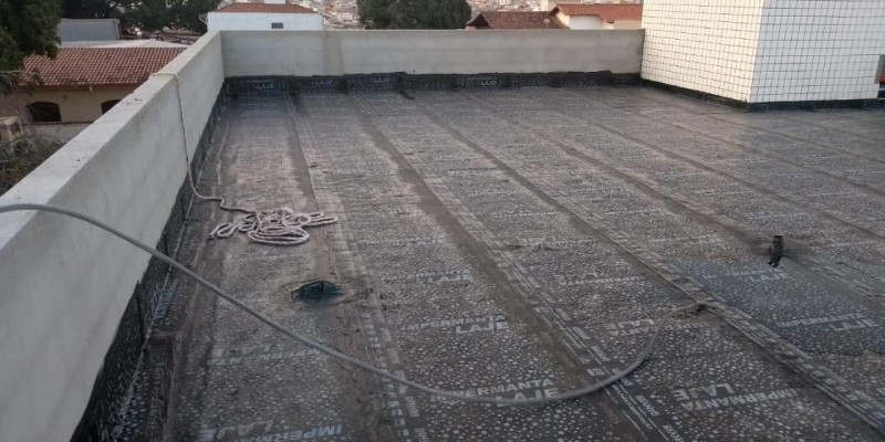 Impermeabilização de laje.
