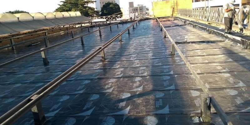 Impermeabilização de laje.