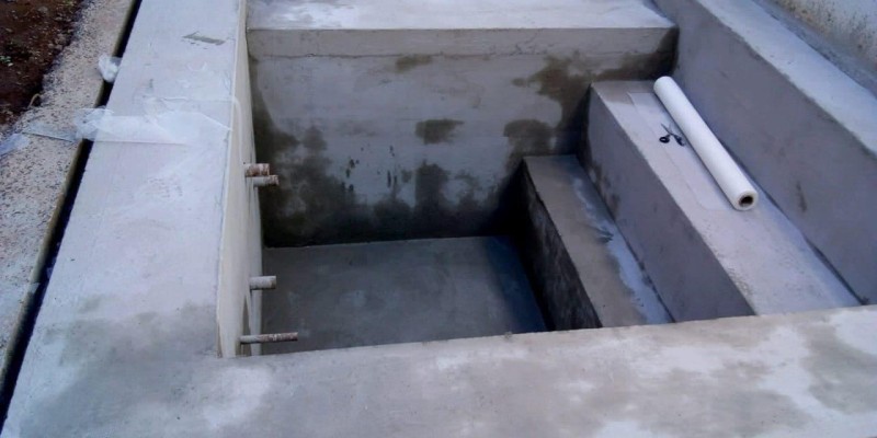 impermeabilização de piscina. 
