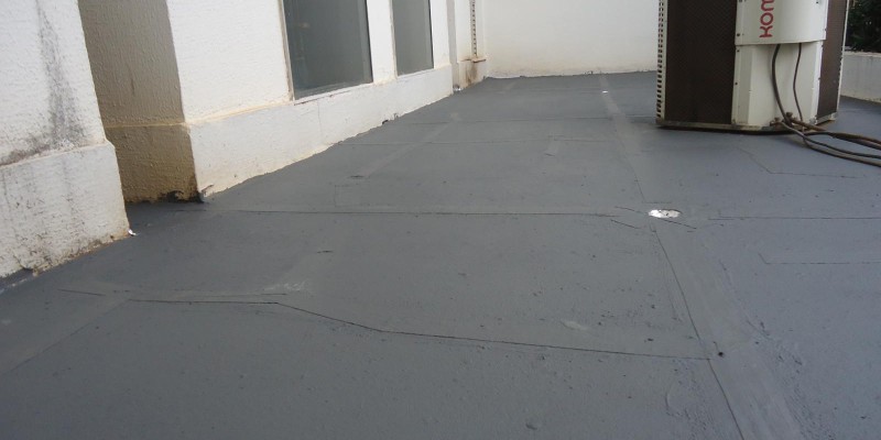 Impermeabilização de lajes expostas.