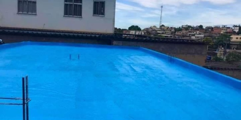 Impermeabilização de lajes e coberturas expostas.