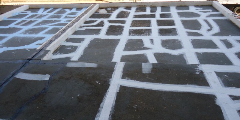 Impermeabilização de lajes e coberturas expostas.