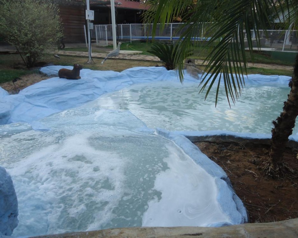 Imagem 15 da galeria Impermeabilização de cascata. essa cascata estava desativada, não parava água, tratamos com masterpur e vp50 o resultado foi satisfatório. 