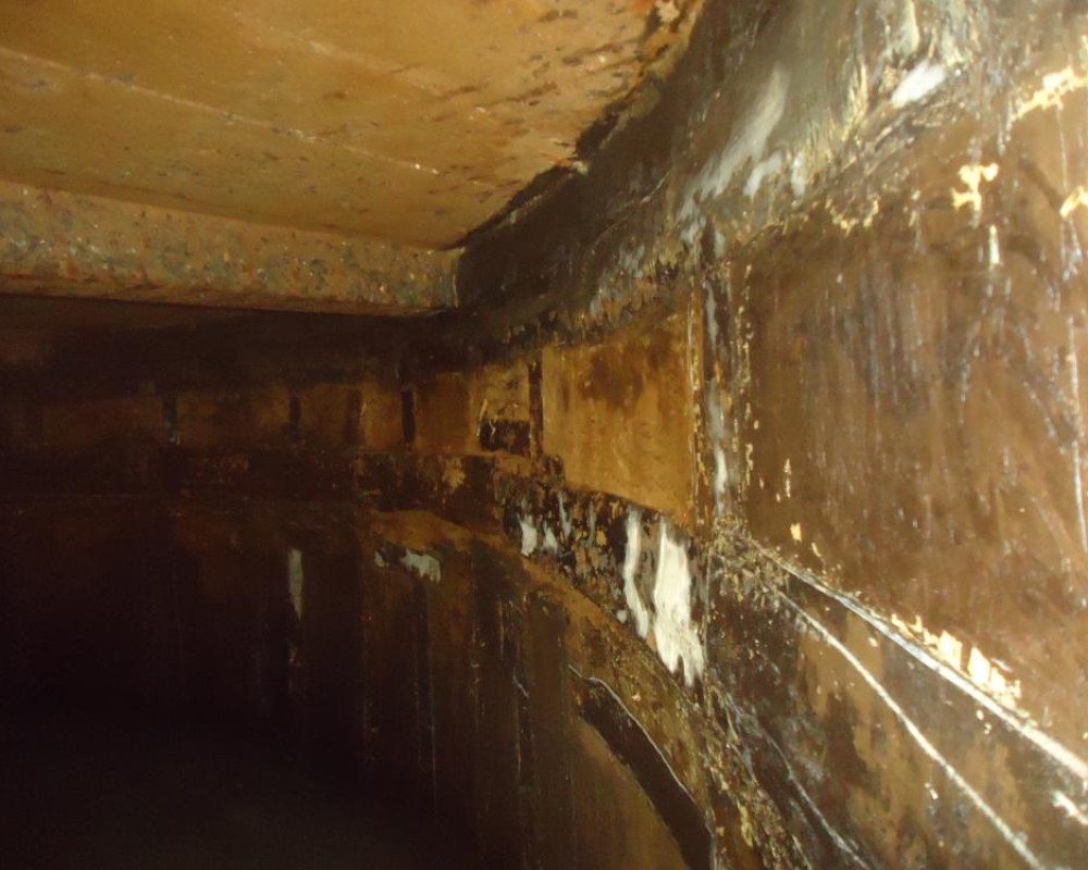 Imagem 62 da galeria impermeabilização de caixa d'água e reservatório. remoção de manta, limpeza, preparo para uma nova impermeabilização, bem difícil.