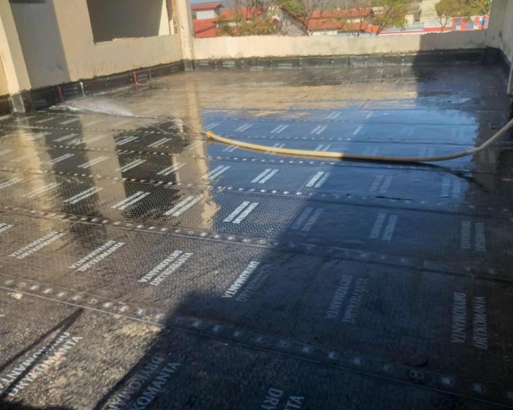 Imagem 29 da galeria Impermeabilização de laje com manta asfáltica 4mm,  prime base água e gás glp.  a