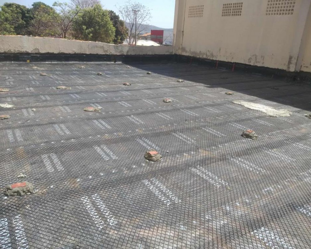 Imagem 6 da galeria Impermeabilização de laje com manta asfáltica 4mm,  prime base água e gás glp.  a