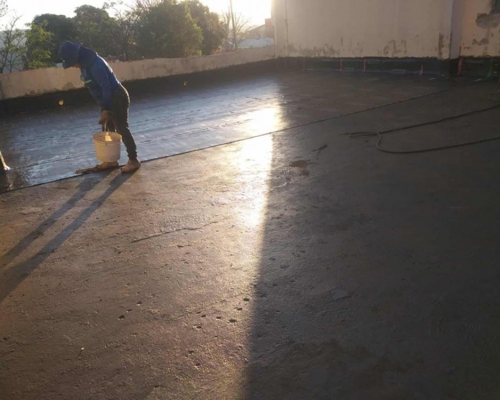 Imagem 37 da galeria Impermeabilização de laje com manta asfáltica 4mm,  prime base água e gás glp.  a