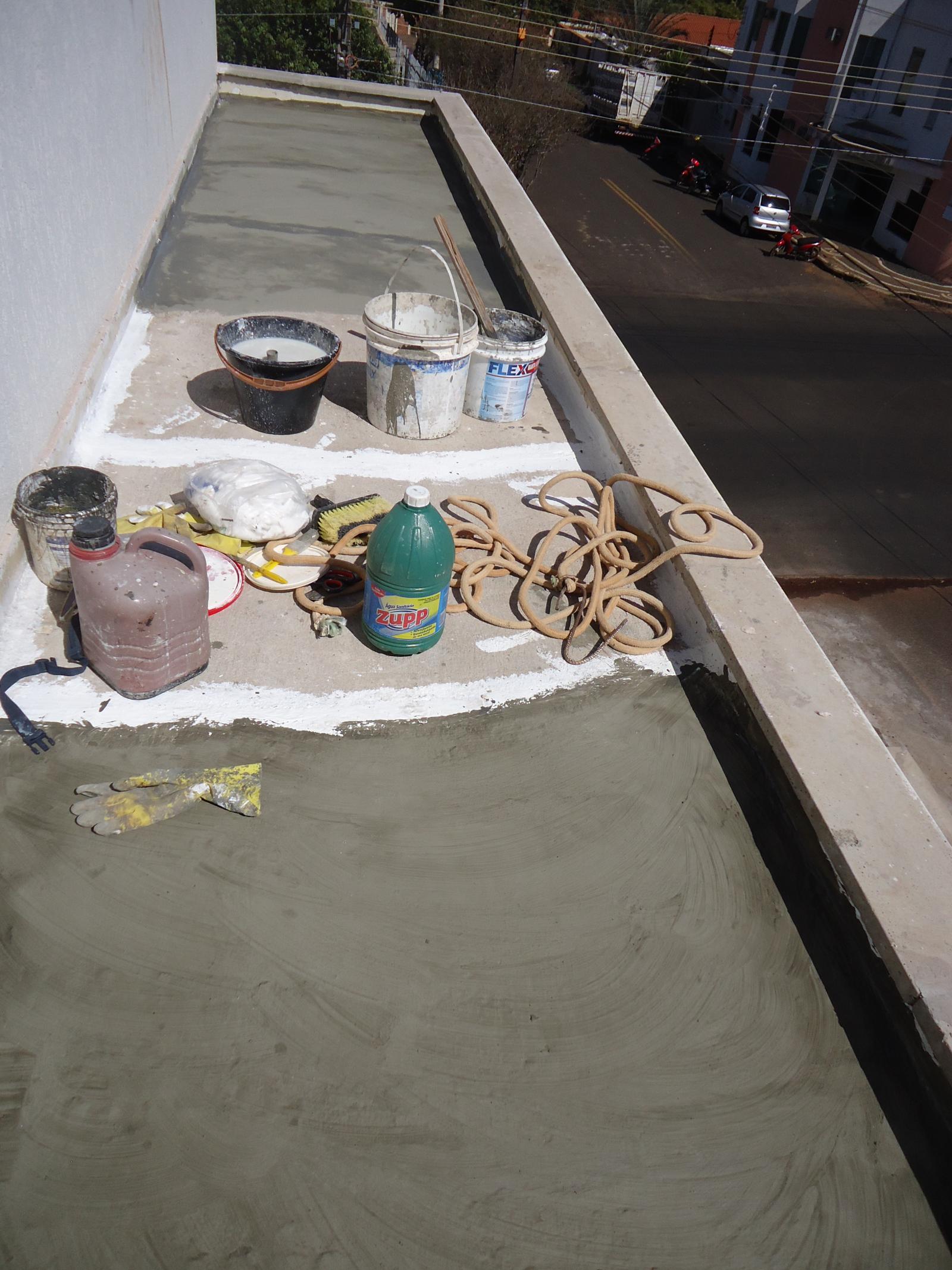 Impermeabilização de laje.