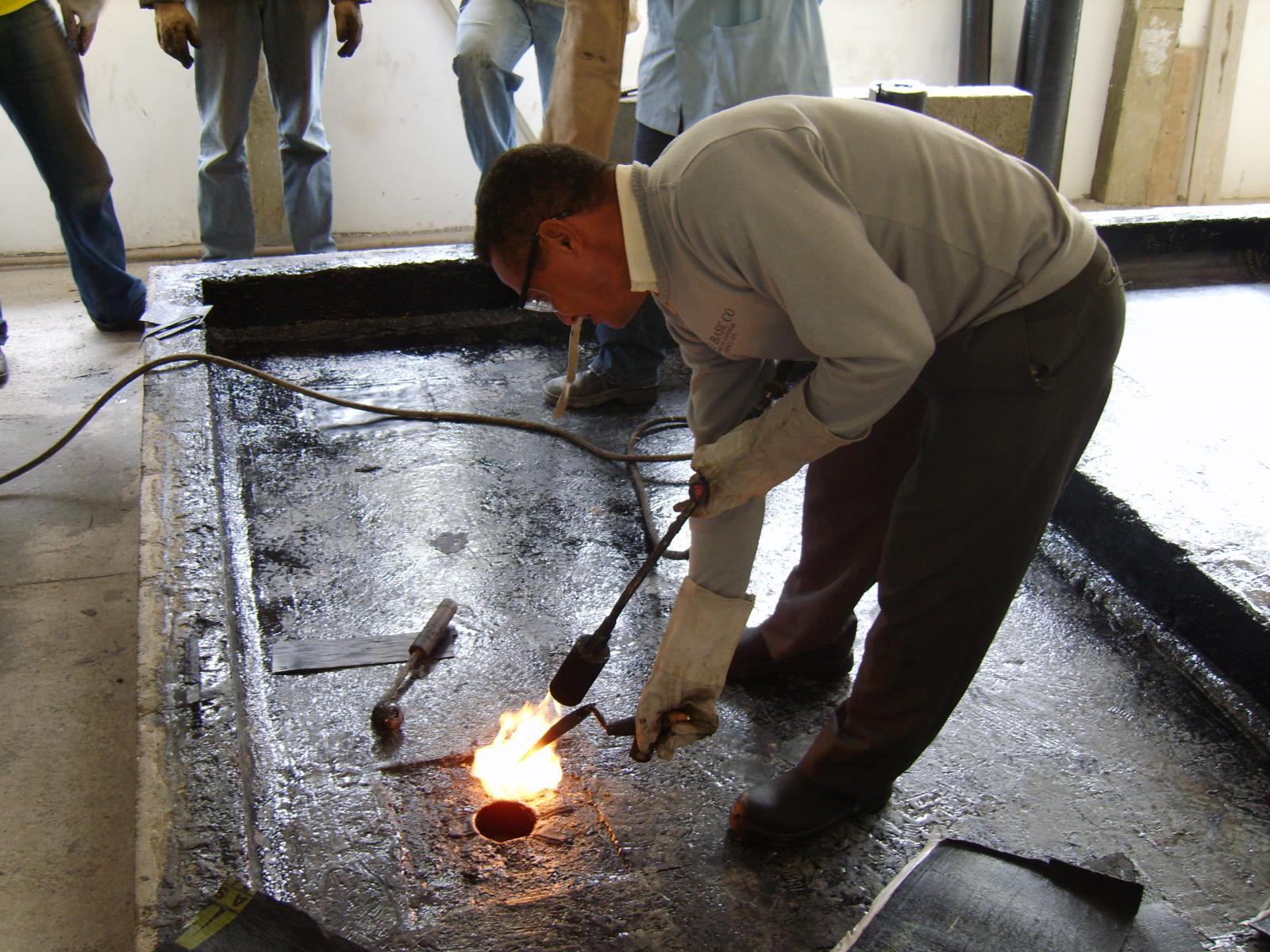 Impermeabilização de laje.