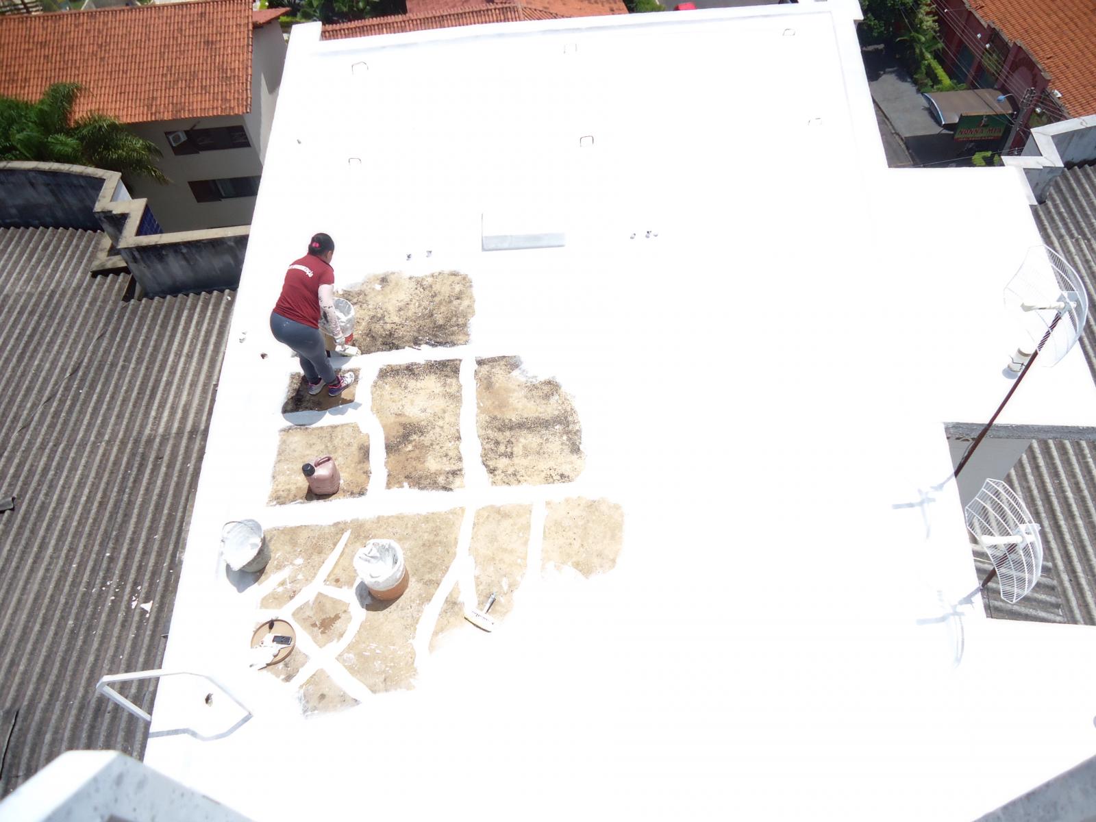 Impermeabilização de laje.