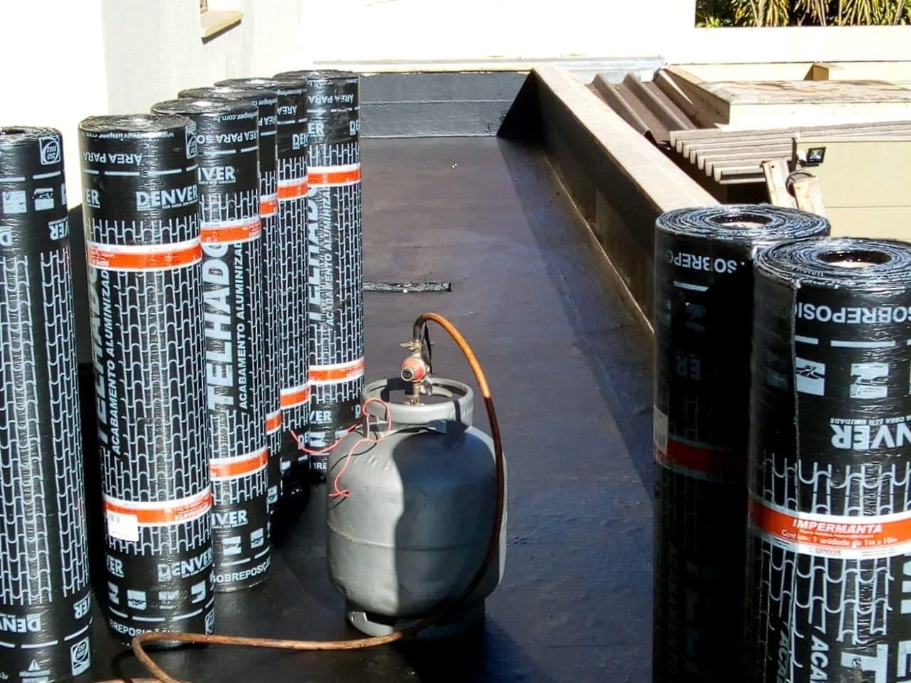 Impermeabilização de laje.