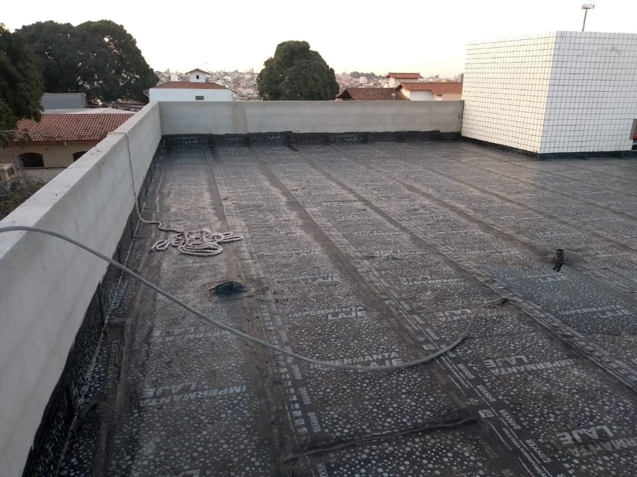 Impermeabilização de laje.