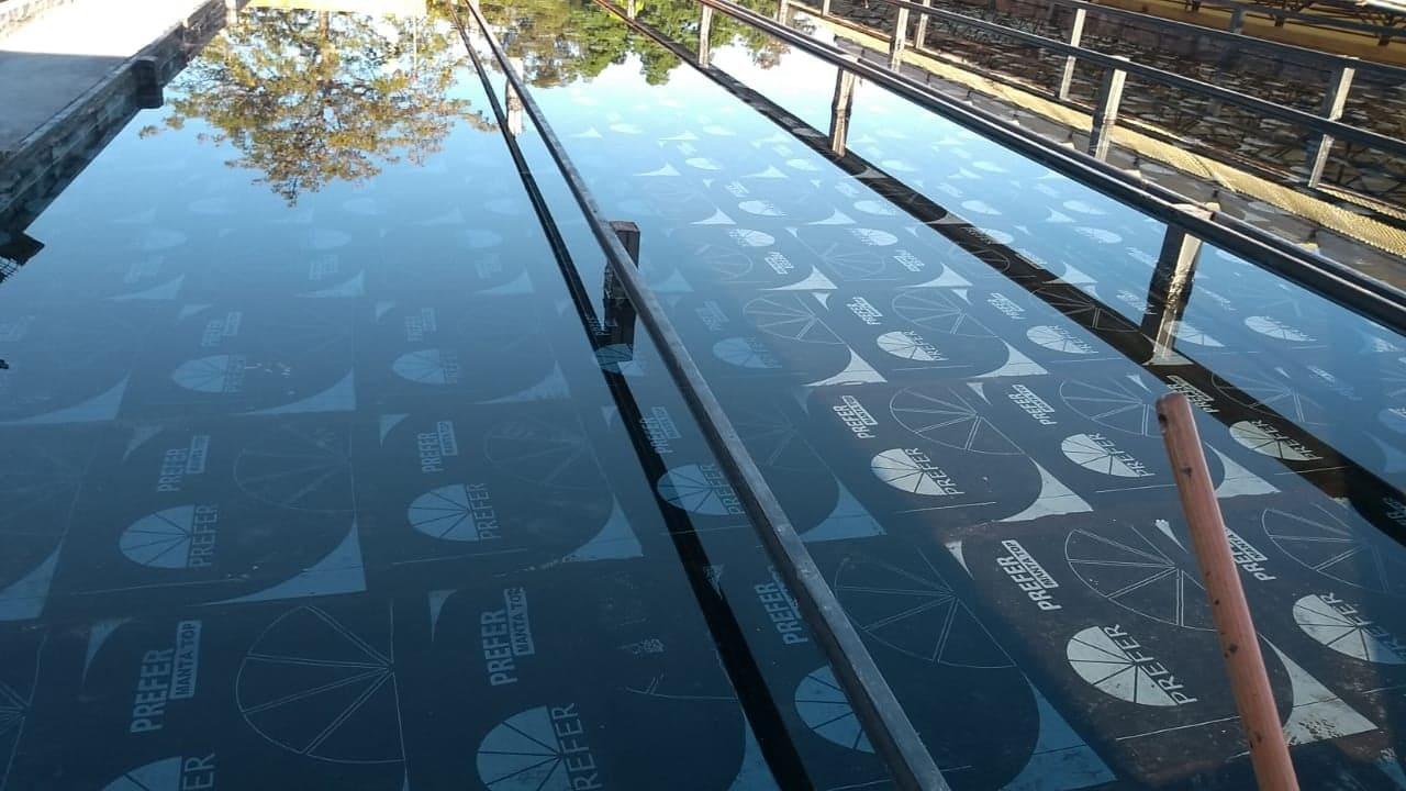 Impermeabilização de laje.