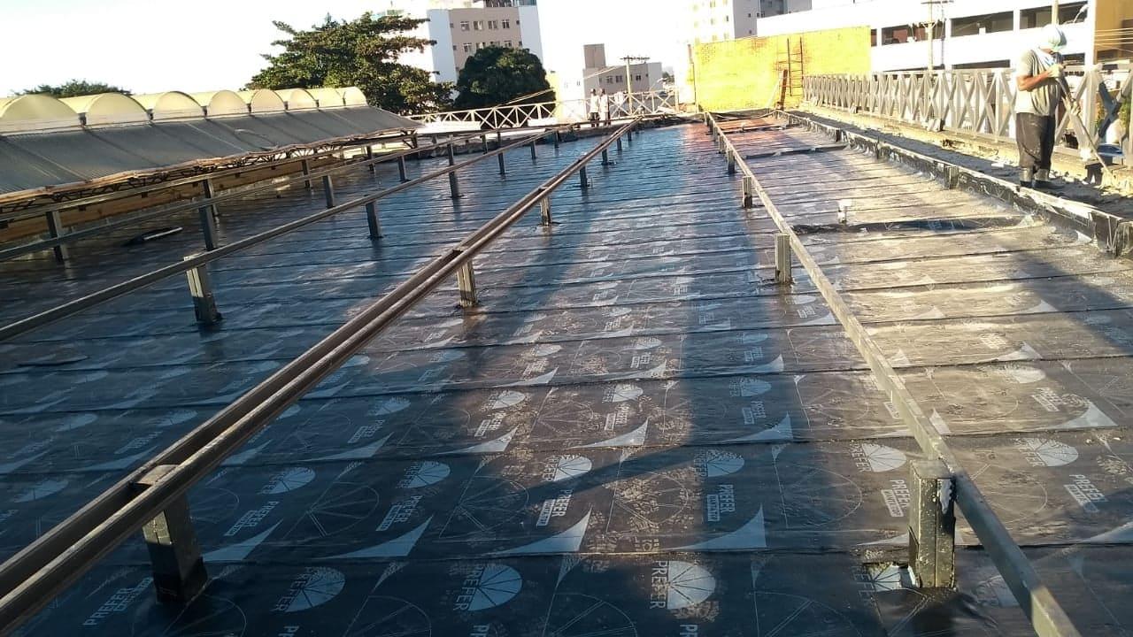 Impermeabilização de laje.