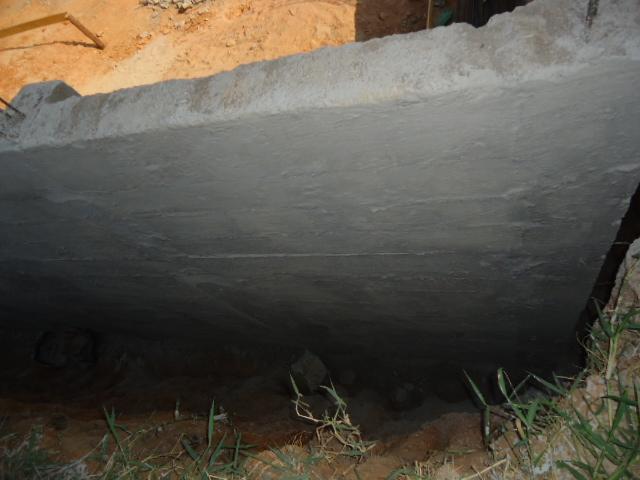 impermeabilização de muro de arrimo.