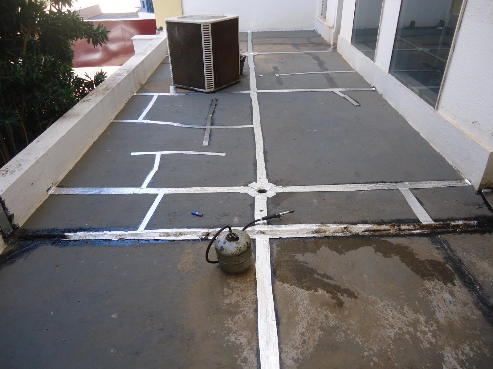 Impermeabilização de laje.