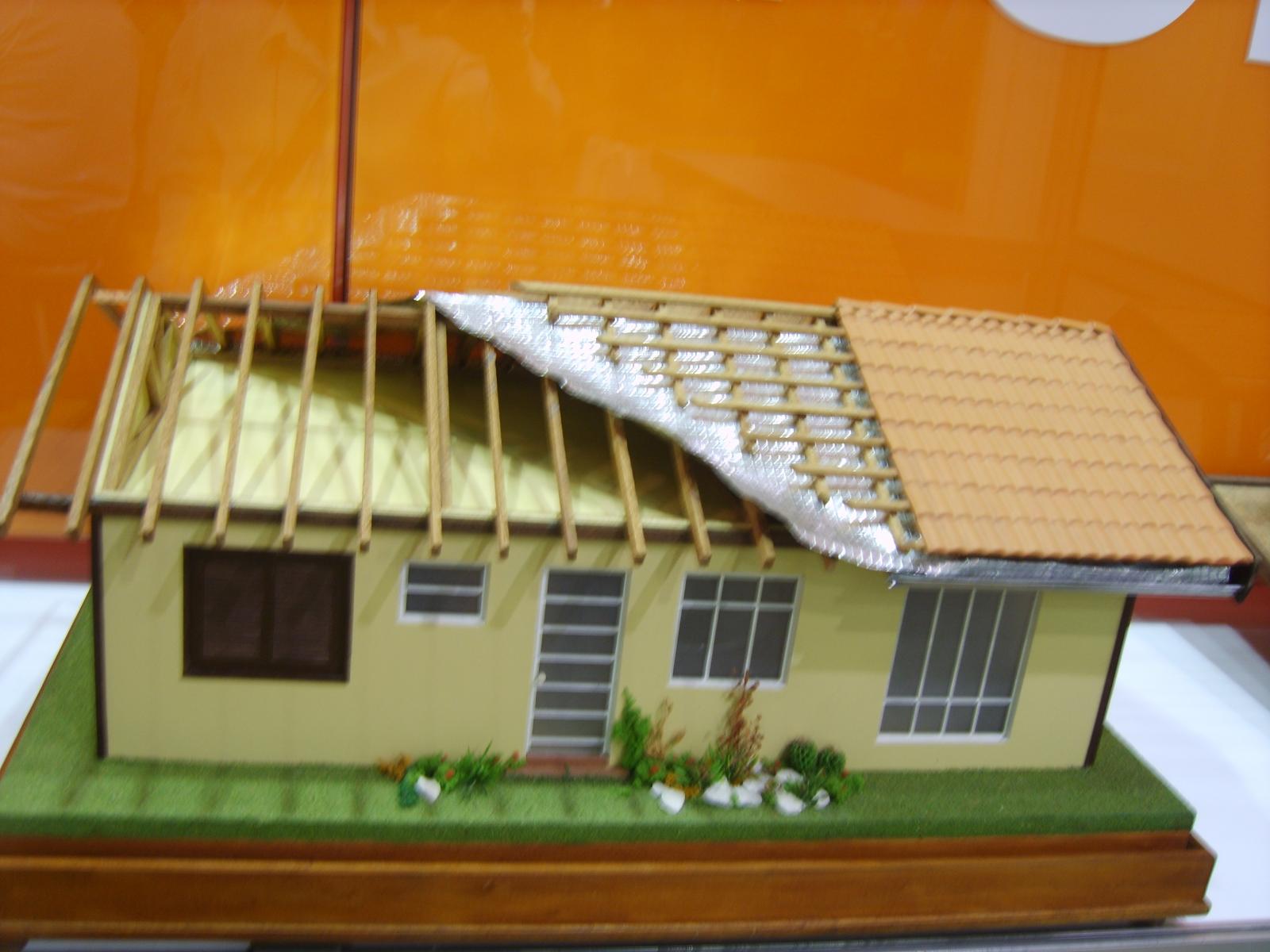 isolamento térmico de telhado.