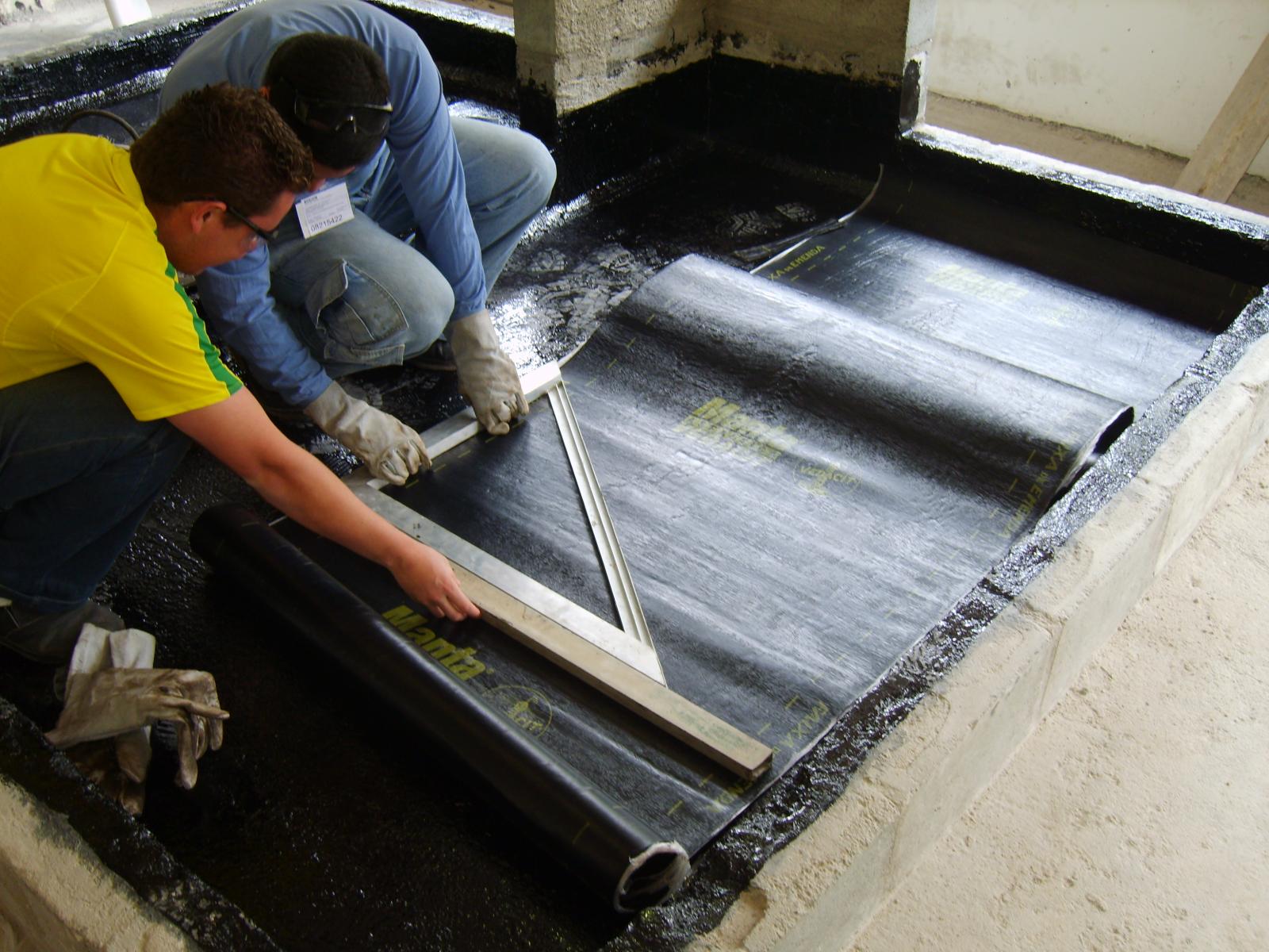 Impermeabilização de laje.