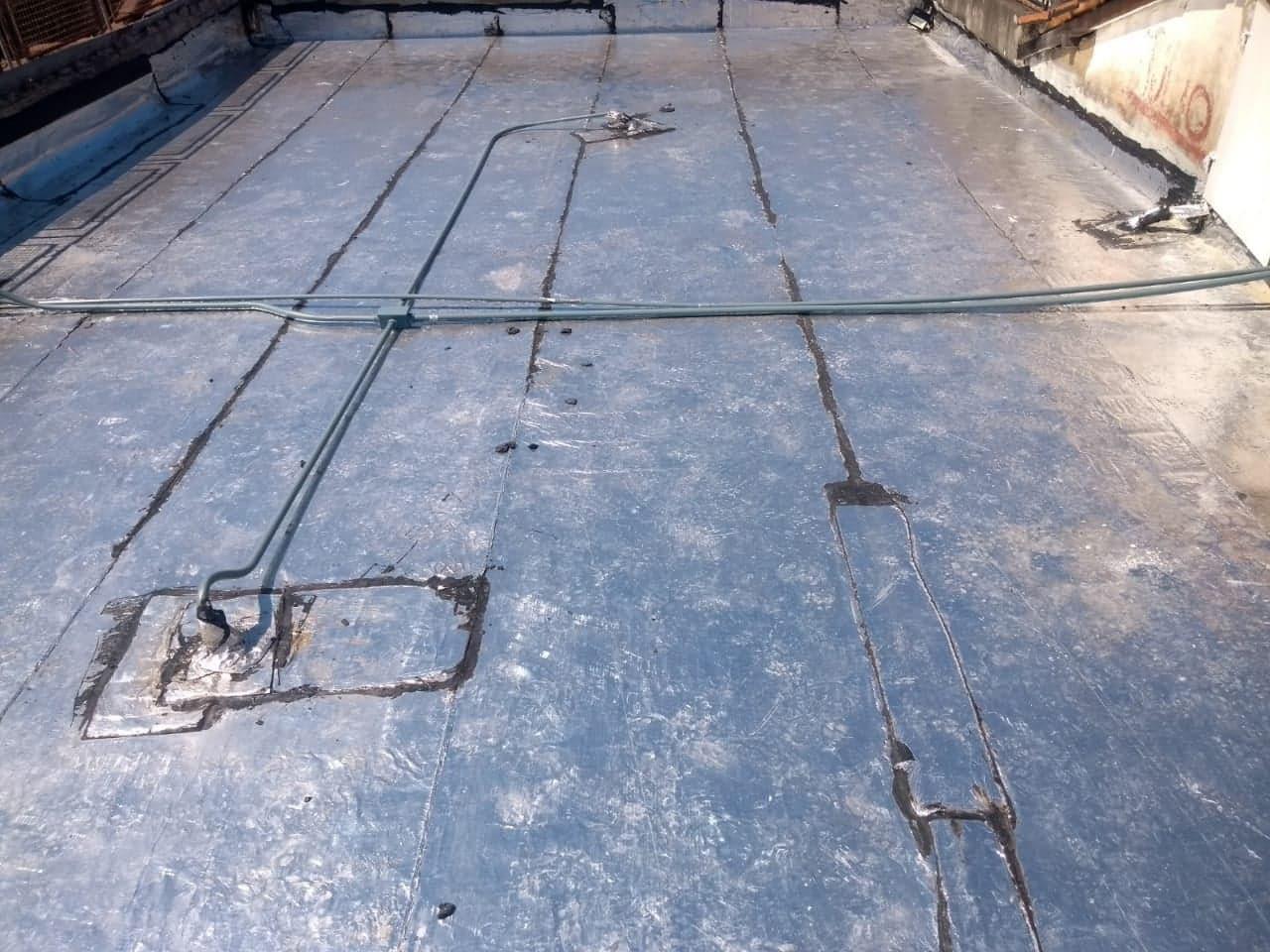 Impermeabilização e isolamento térmico para laje.