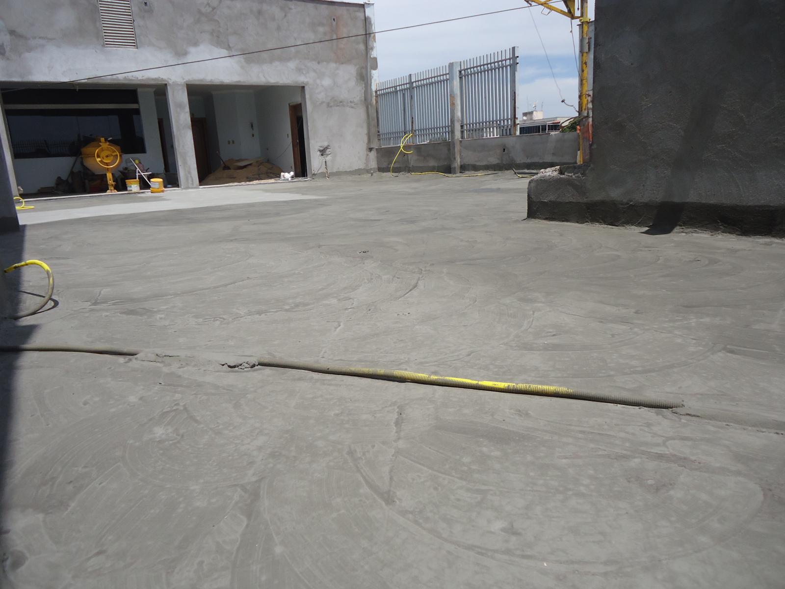 Impermeabilização de laje exposta.