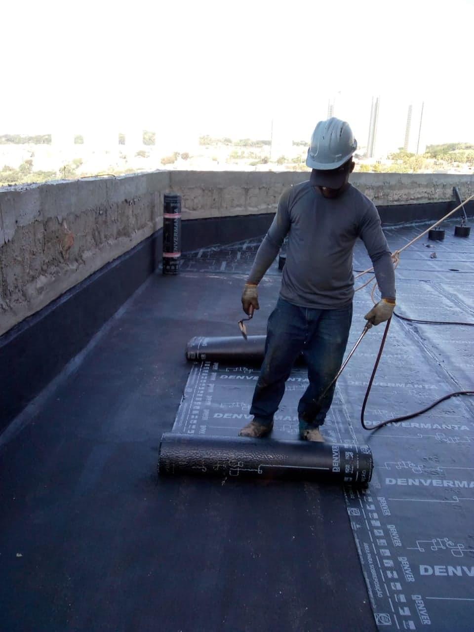 Impermeabilização de laje com manta asfáltica 3 e 4mm