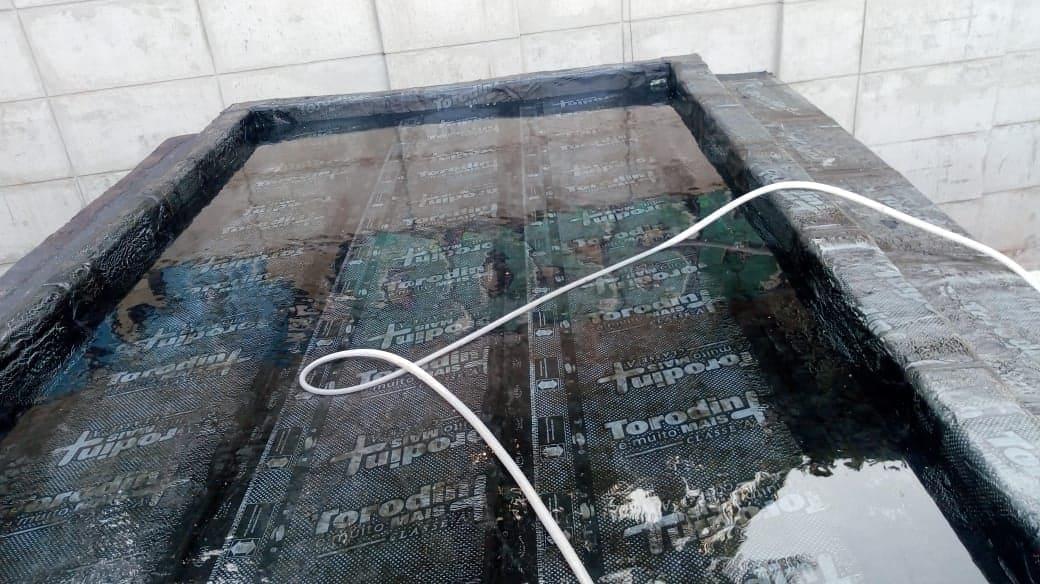 Impermeabilização de laje com manta asfáltica 3 e 4mm