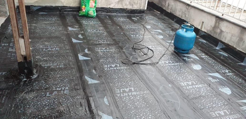 Impermeabilização de laje com manta asfáltica 3 e 4mm