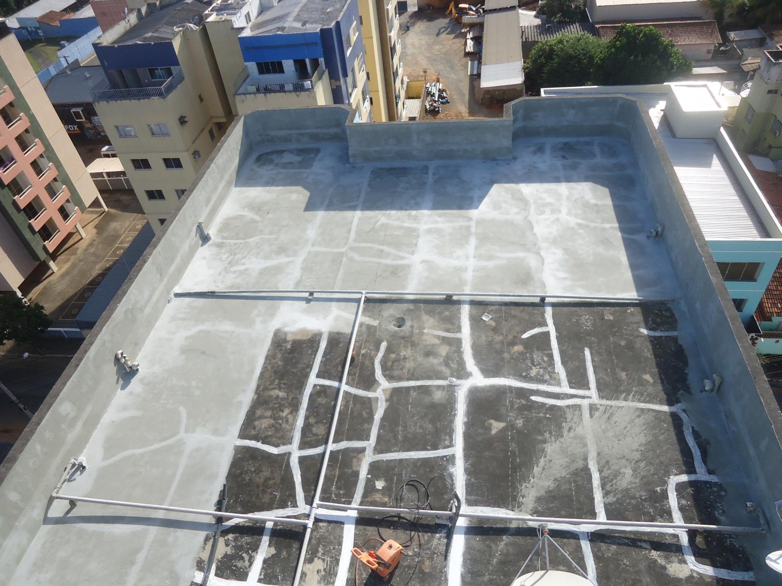 Impermeabilização de lajes e coberturas.