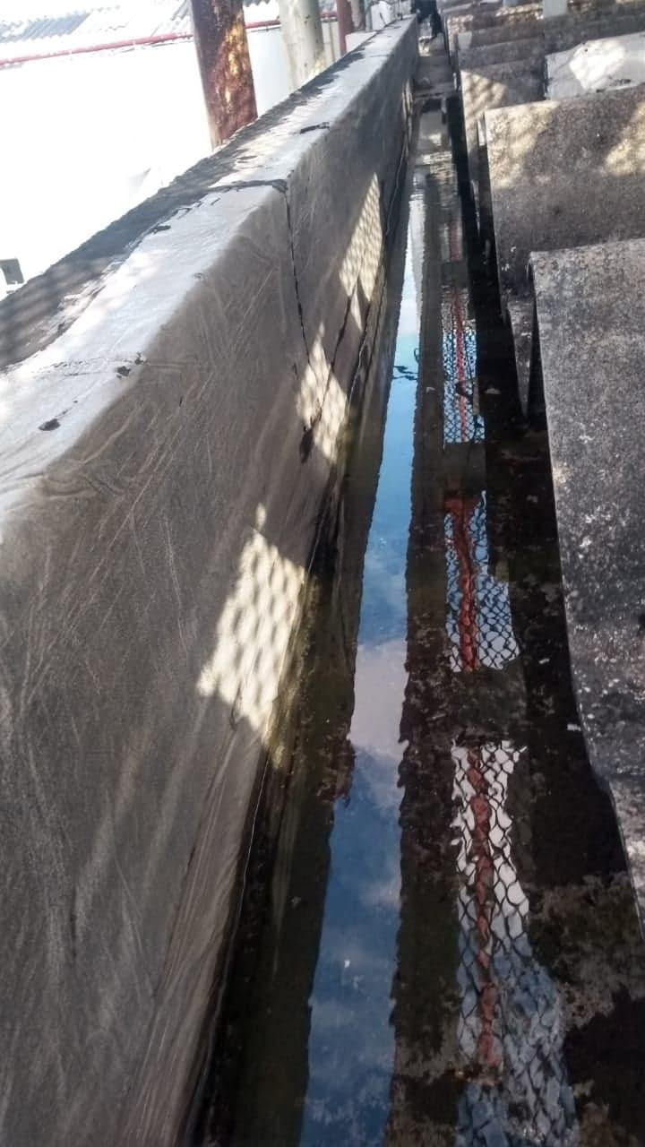 Impermeabilização de Calhas galvanizadas e concreto. 