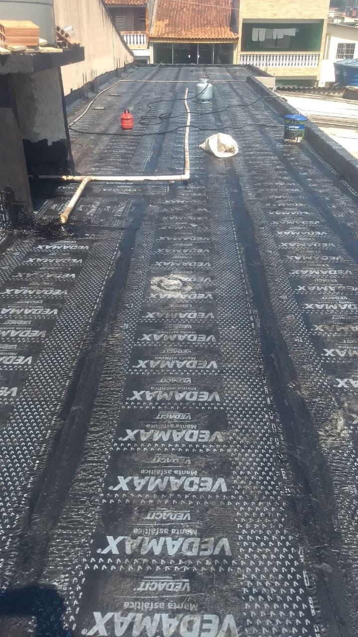 Impermeabilização de Laje, com Manta Asfáltica.