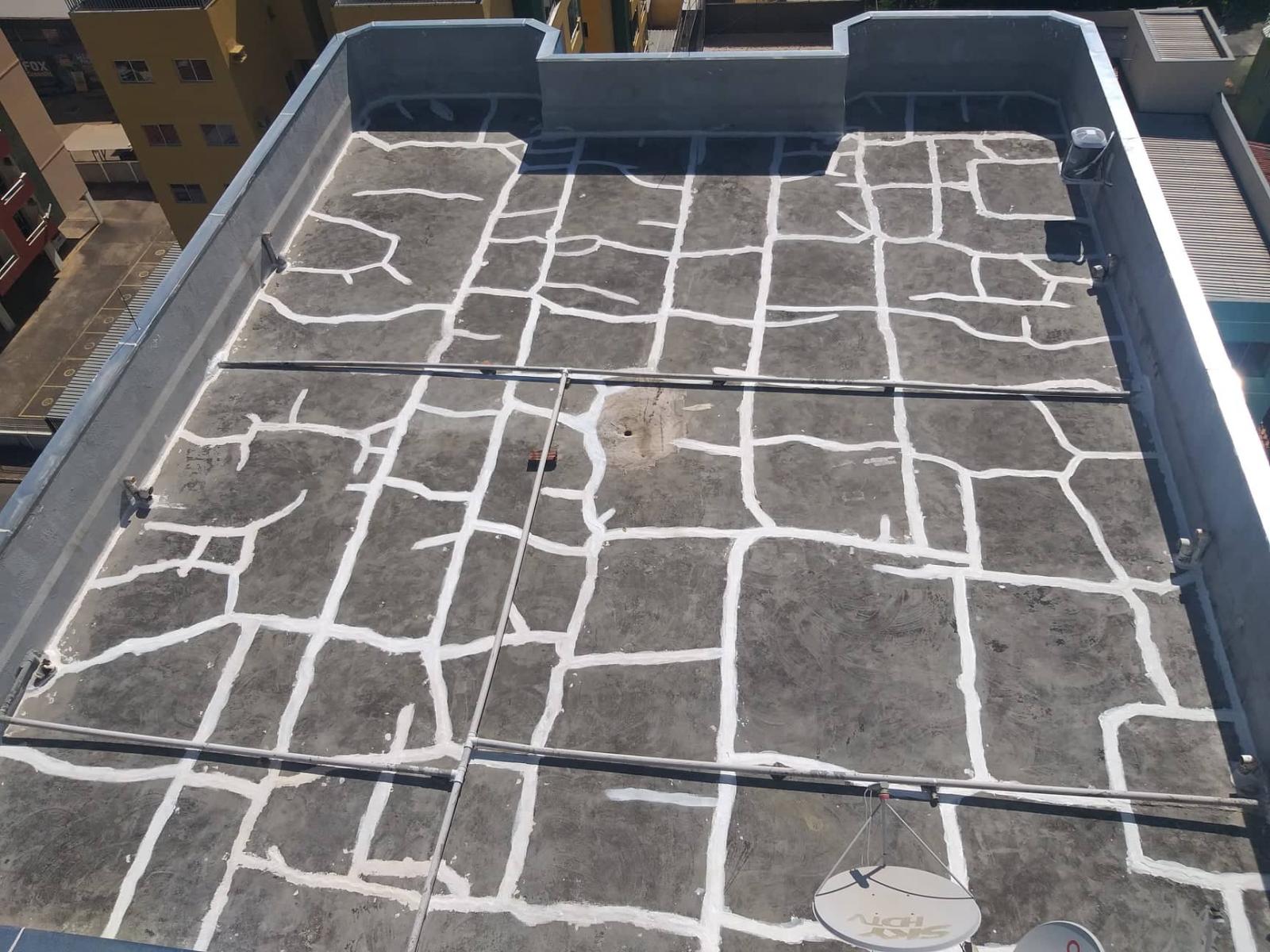 Impermeabilização de lajes expostas.