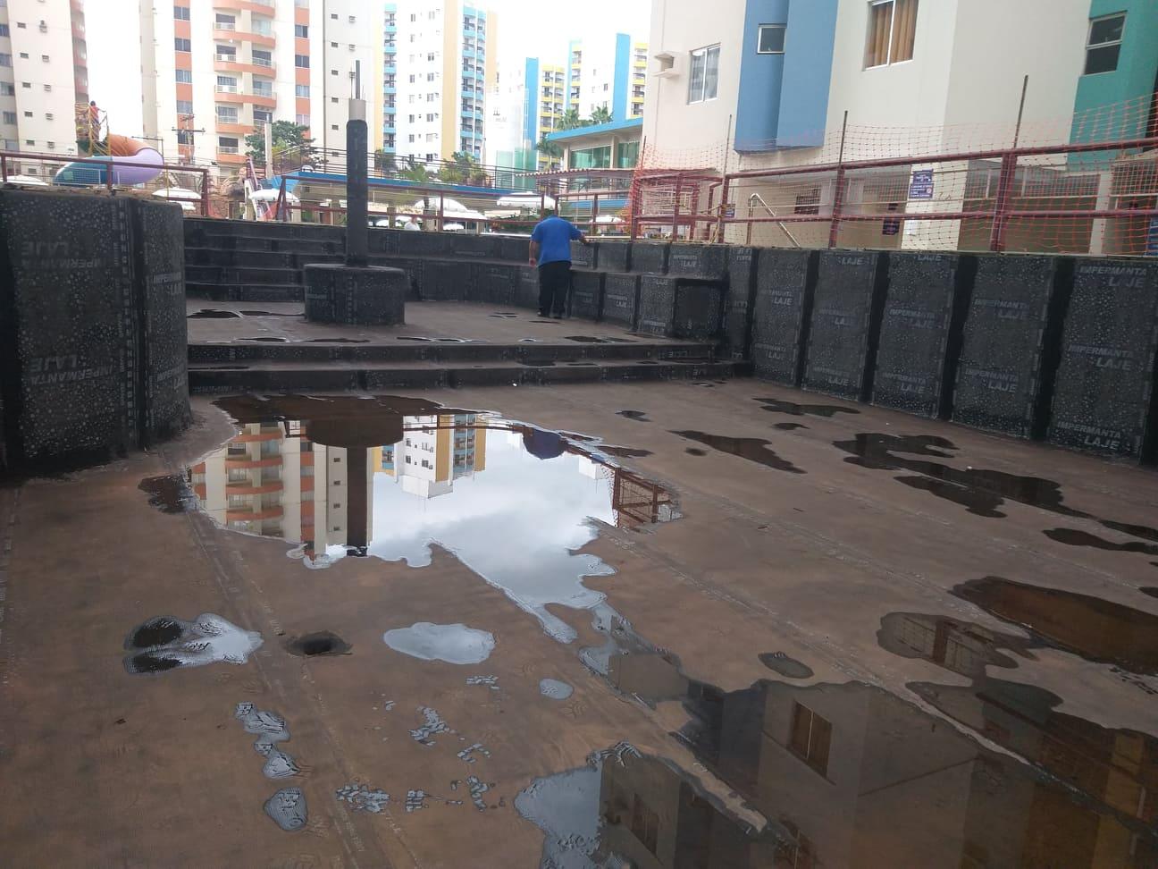 Impermeabilização de piscinas.