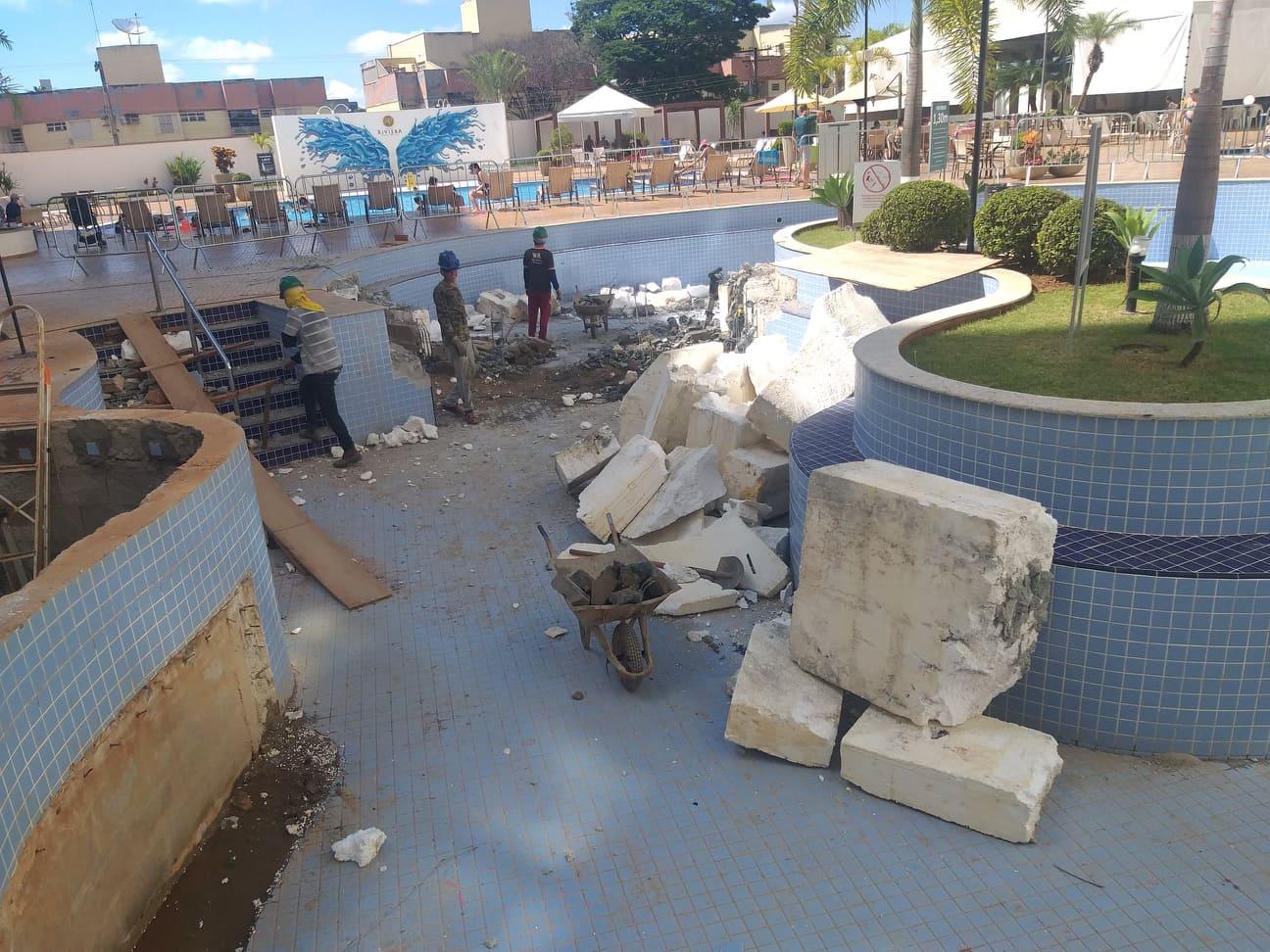 Impermeabilização de piscinas.