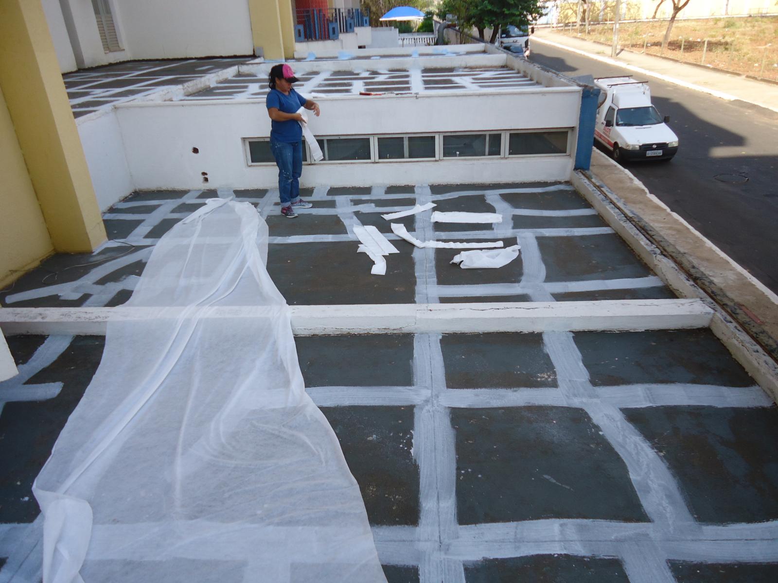 Impermeabilização de lajes expostas.