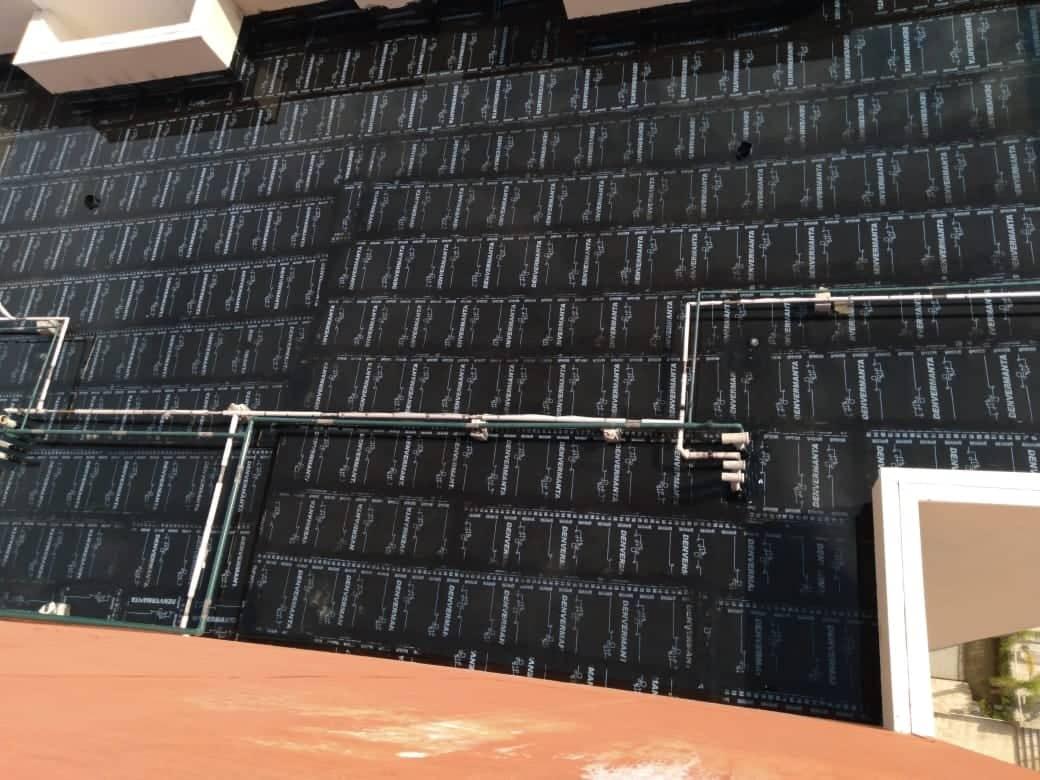 Impermeabilização de lajes expostas.