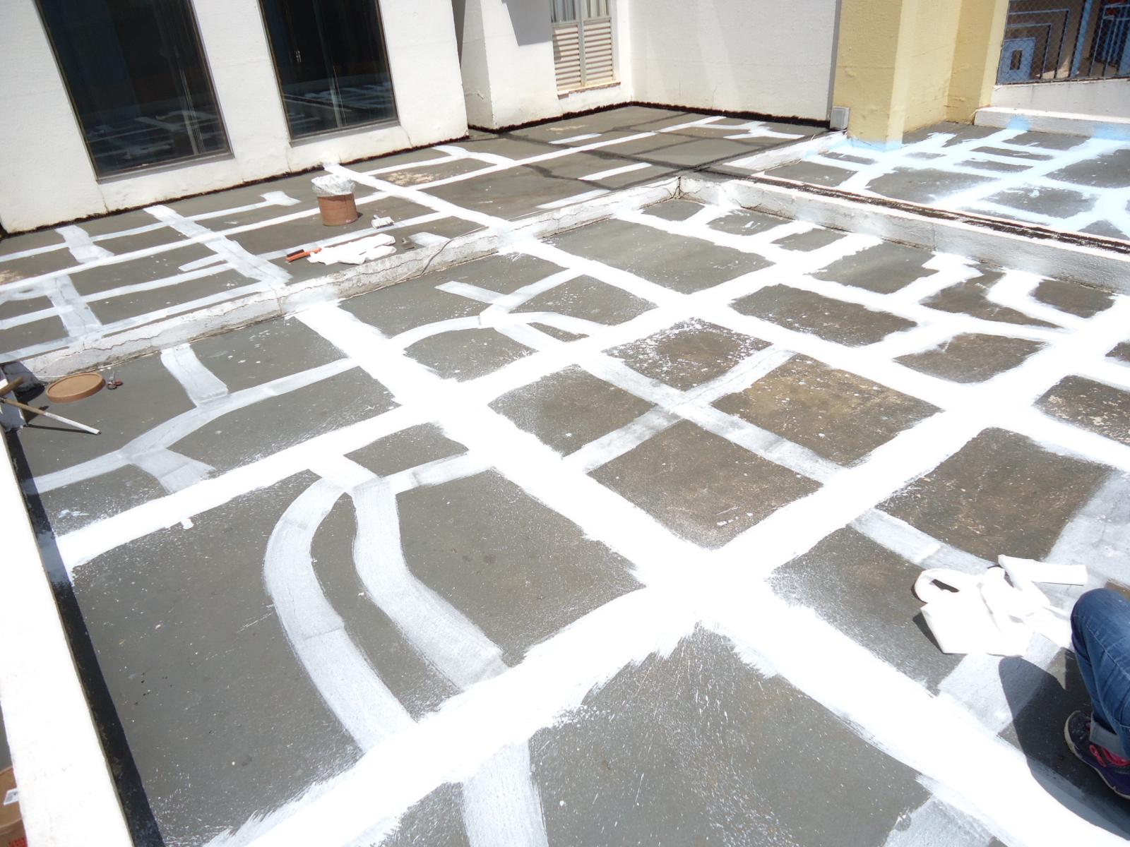 Impermeabilização de lajes e telhados. 