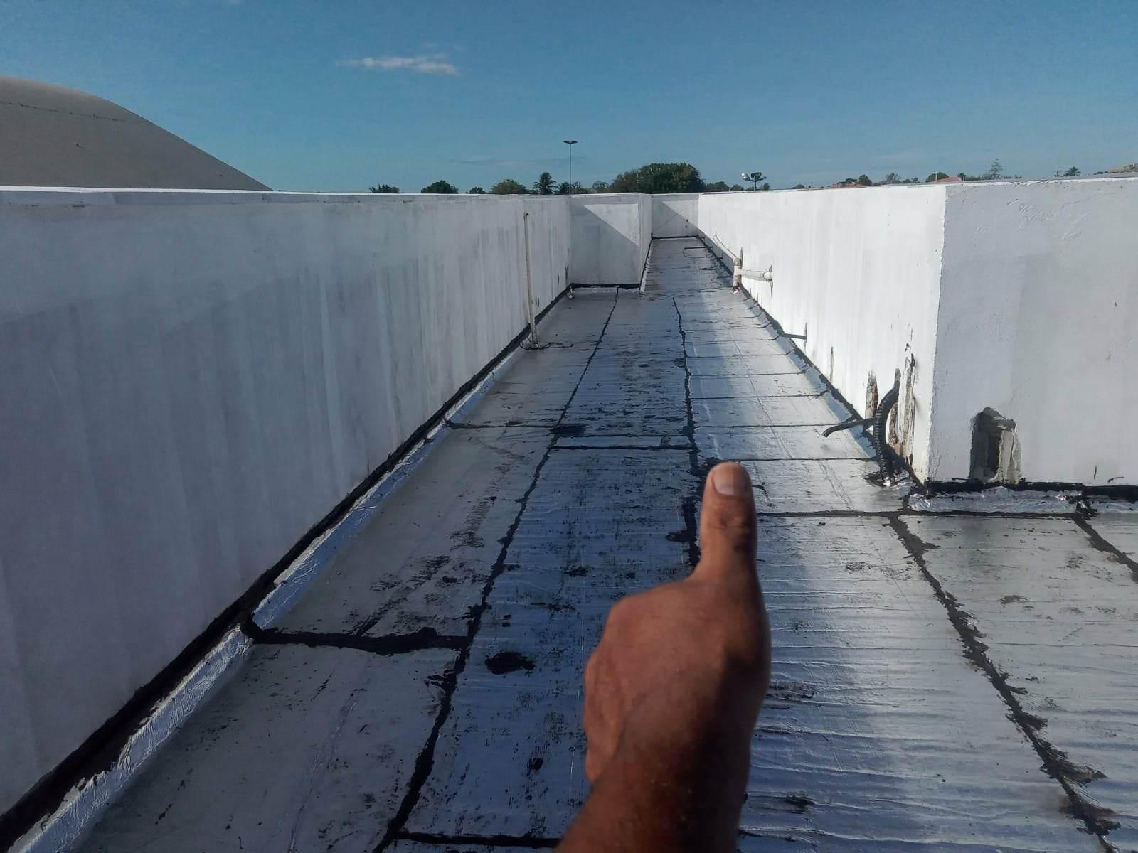 Impermeabilização de lajes expostas.