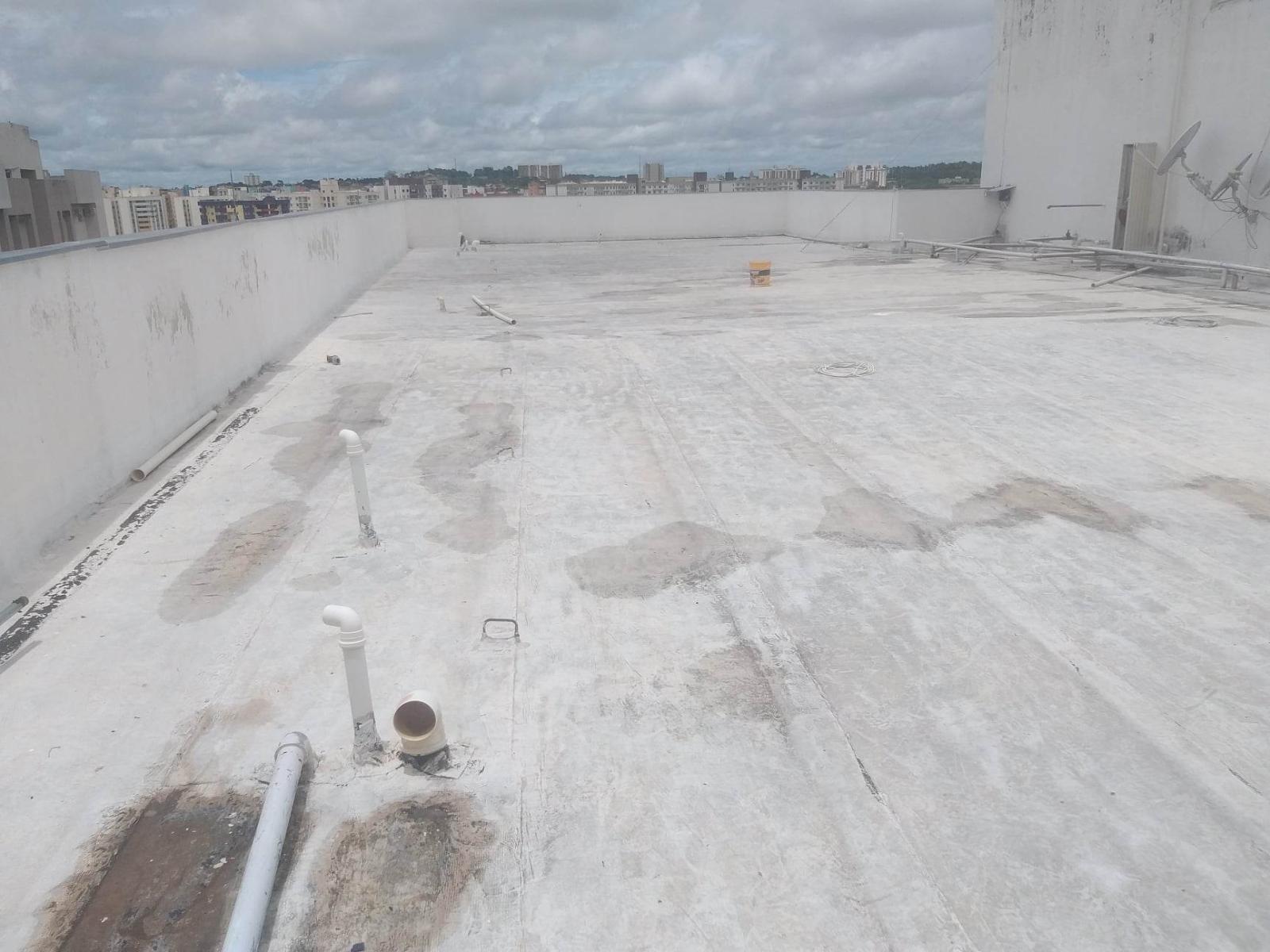 Impermeabilização de lajes expostas.