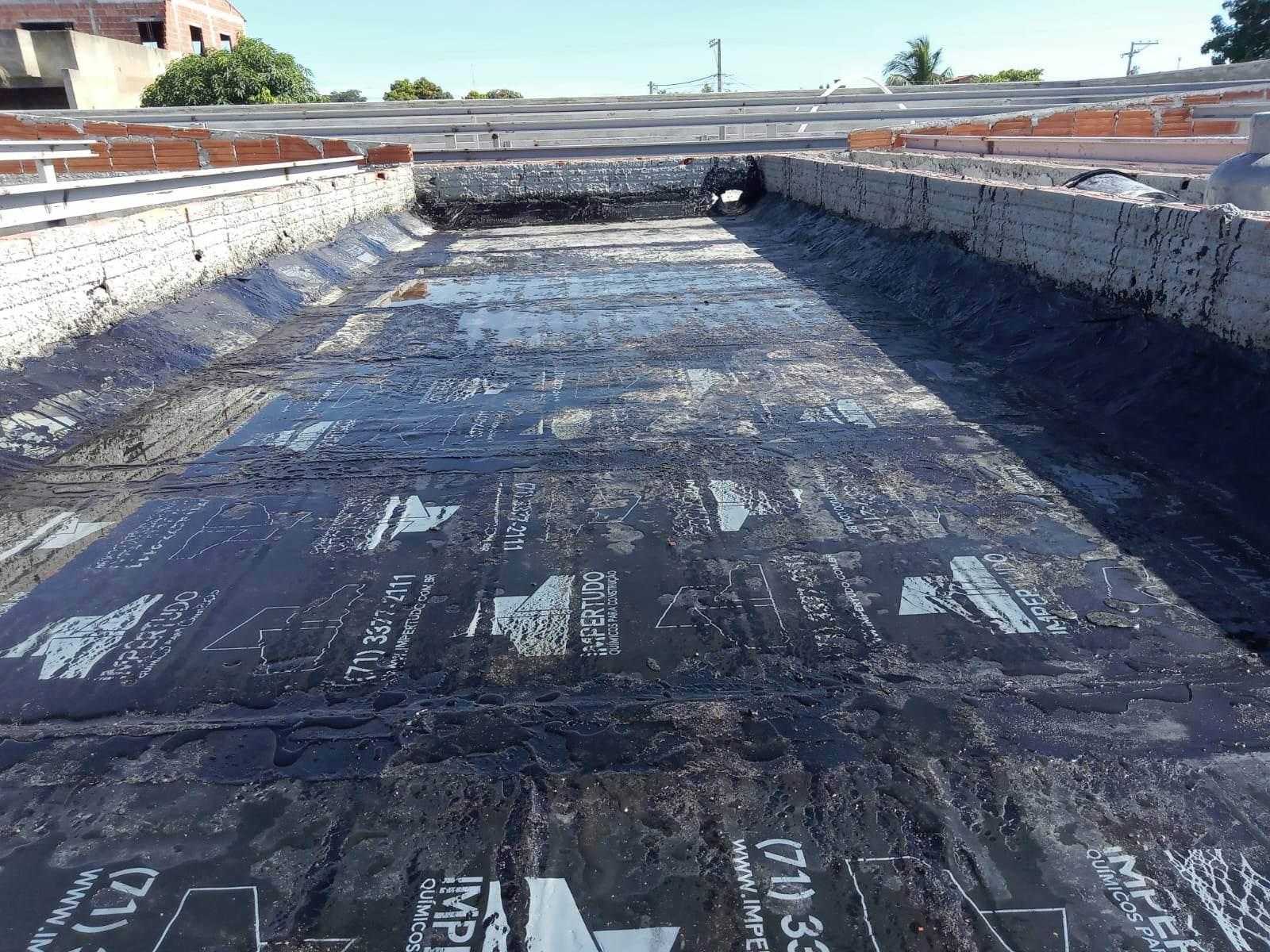 Impermeabilização de lajes e calhas de concreto