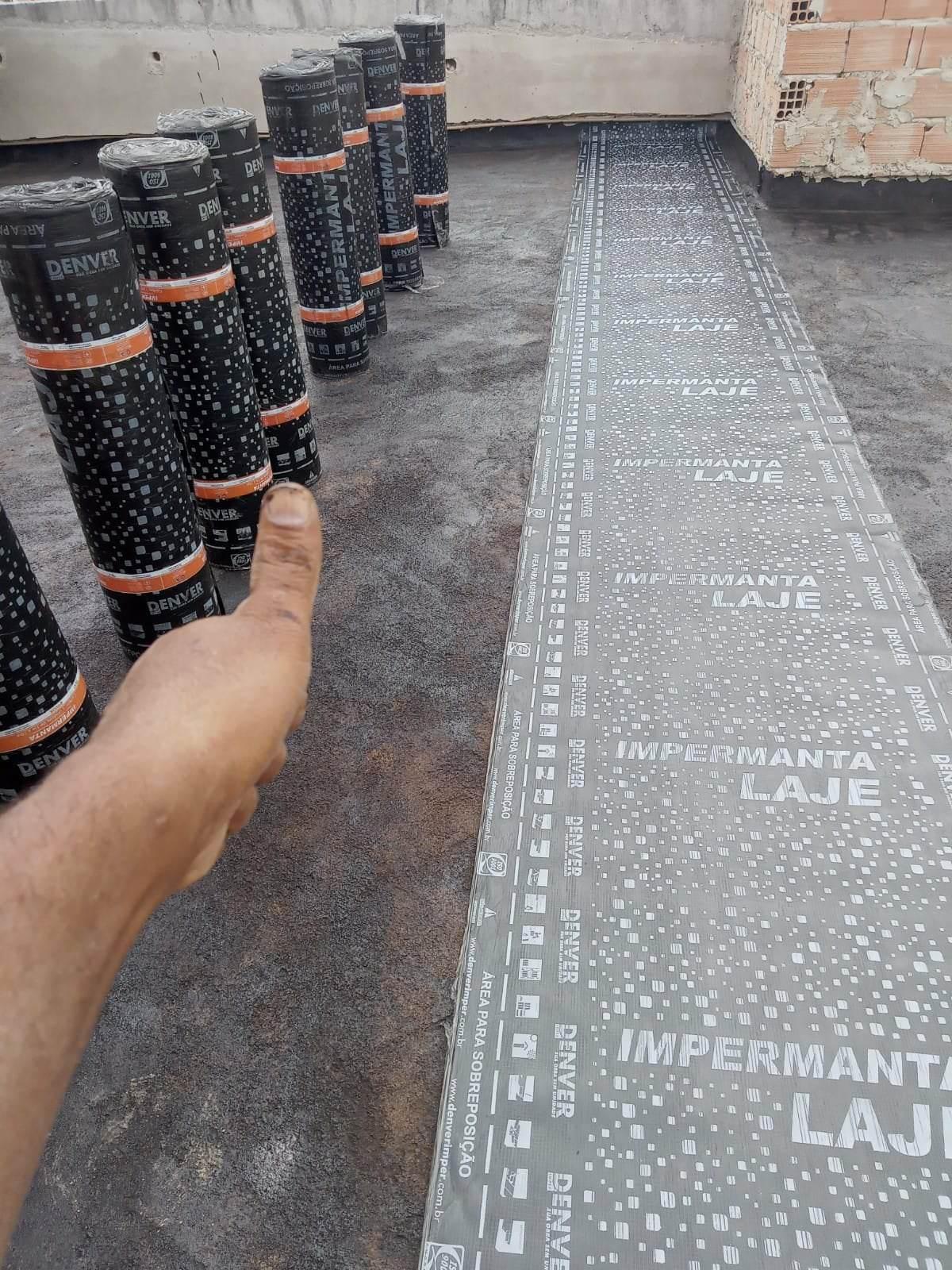 Impermeabilização de lajes e coberturas.