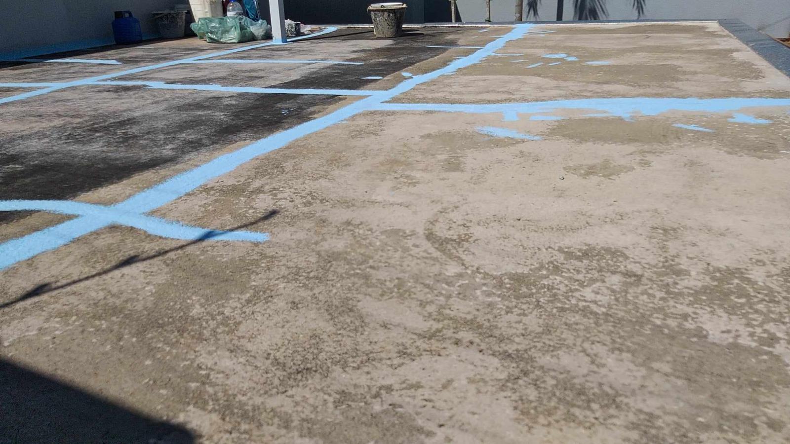 Impermeabilização de lajes e coberturas expostas.