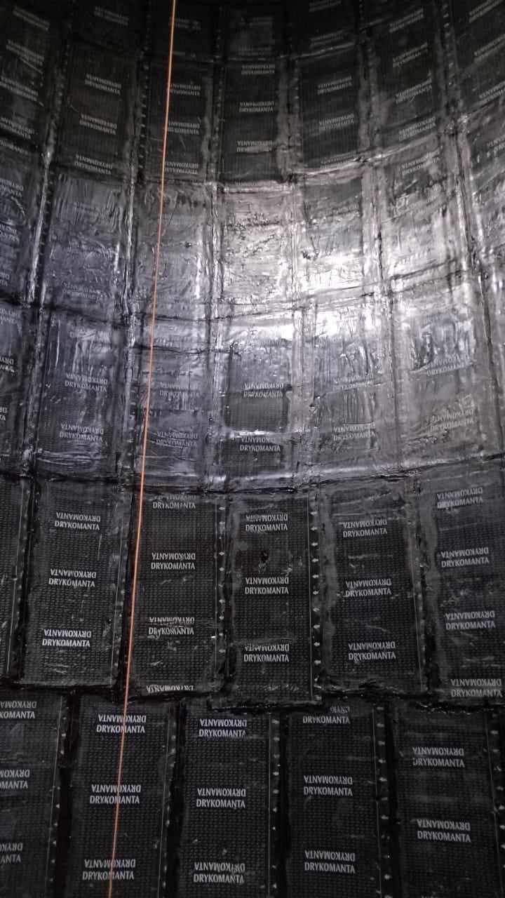 Impermeabilização de caixas d'água e reservatórios, Aterrados e elevando.